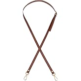 PATIKIL Leather Purse Strap Replacement 47 Inch, PU Adjustable Shoulder Crossbody Replacement Strap with Gold Hardware for Handbags Shoulder Bag, Light Brown