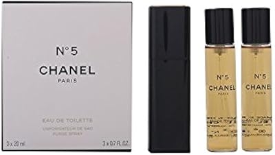 Chanel N5 Eau de Toilette Purse Spray 3 x 20ml Set
