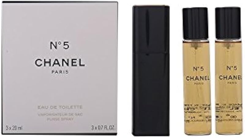 Chanel N5 Eau de Toilette Purse Spray 3 x 20ml Set