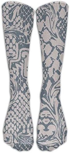 HTSS Women's Tube Stockings Monky Pattern Cute Over The Knee Unisex Knee High Long Socks