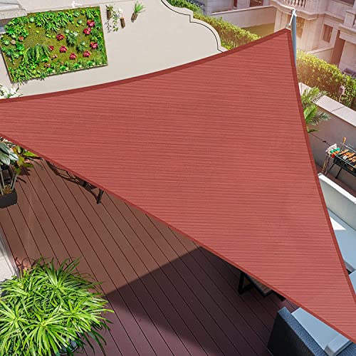 Patio Sun Shade Sail 16'5''x16'5''x16'5'' Triangle UV Block Canopy