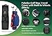 PALANKA Golf Bag Travel Cover with Built-in Wheels (Black) Heavy Duty Protective Fabric | Padded Top Club Head Coverage | Top Handle, Zippered Pockets, ID Tag