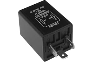 eMagTech 12V 3 Pin LED Indicator Flasher Unit Relay Max 30W LED Light Flasher Blinker Relay Turn Signal Relay for Vehicles Cars Trucks