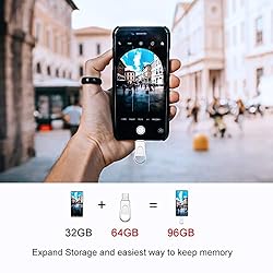 Sanfeya USB C Flash Drive 64GB, 2-in-1 USB 3.0