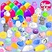 ORWINE 36pcs Easter Eggs + 36pcs Mochi Squishy Toys Easter Basket Stuffers Easter Egg Fillers for Kids Mini Squishies Party Favor Animal Squishys Easter Toys Surprise Egg Hunt Gift, Random