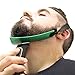 Aberlite Beard Shaper - Flexible Hands-Free Neckline Guide - Beard Trimmer Tool - Lineup Stencil Kit (Green, Hair Comb, Men, Beard Wearers)