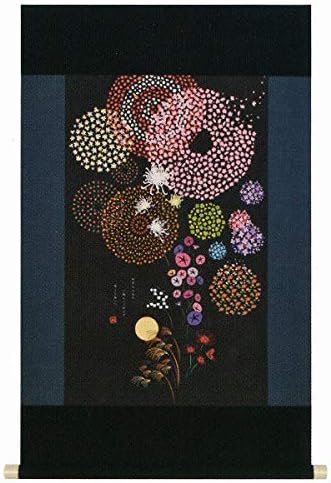 岡大緑 テーマ 四季 花火 高級美術印刷 掛け軸 風景画 夏 当店は最高な サービスを提供します 夜空 はなび 掛軸 R4309 インテリア イラスト グラフィック 版画 デザイン
