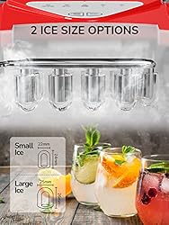 Silonn Ice Makers Countertop 9 Bullet Ice Cubes