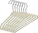 Utopia Home Velvet Baby Hangers (Pack of 25) - Small Clothes Hanger - Non Slip - Space Saver (Ivory Color)