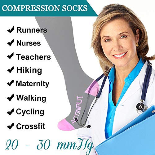 image for ACTINPUT Compression Socks (20-30mmHg) for Men & Women - Best Stocking