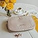 BAGSMART Travel Jewelry Storage Cases Jewelry Organizer Bag for Necklace, Earrings, Rings, Bracelet, Soft Pink