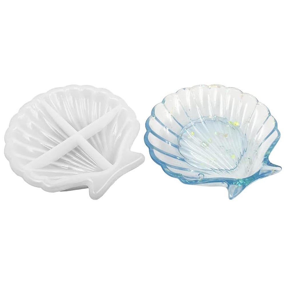 Selecto Bake Shell FineGood Resin Silicone Moulds for Resin Casting Dish Epoxy Resin Mould Jewellery Tray Soap Dish