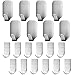 20 Pieces Self Adhesive Stainless Steel Wall Hooks, FineGood Metal Utility Hanging Hooks for Robe, Coat, Towel, Keys, Bags, Home, Kitchen, Bathroom, Heavy Duty Ultra Strong - 8 Large,12 Small