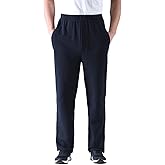 Zoulee Men's Casual Cotton Jogger Sweatpants Zipper Front Pants
