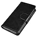 J1 (2016) Case, Galaxy Amp 2, Galaxy Express 3 Case, UrSpeedtekLive Luxury PU Leather Wallet Case Cover with Card Slots Flip Magnetic Closer & Kickstand for Samsung Galaxy J1 (2016) - Black