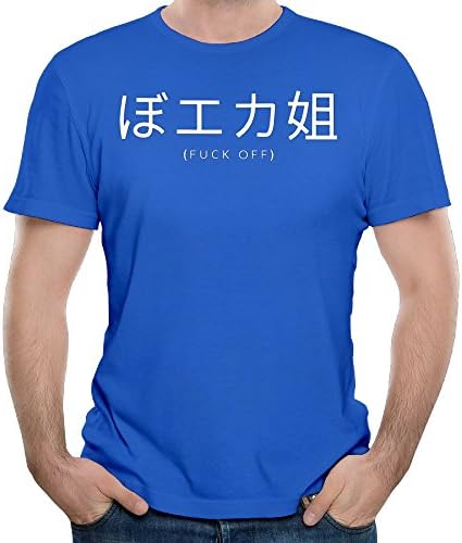 FZ729 Fuck Off Japanese Word Men's T-Shirts Short Sleeve T-Shirt Tee Full 3D Printed For Mens100% Cotton