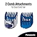 Panasonic Beard Trimmer, Hair Clipper, Men's, Cordless, with 10 Adjustable Trim Settings and Two Comb Attachments, Wet/Dry, ER-GS60-S