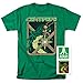 Popfunk Atari Centipede Video Game T-shirt & Stickers, Green (Large)
