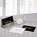 50 Gold Foil Thank You Cards Bulk - Thank You Notes - Blank Note Cards with Self Seal Envelopes - Perfect for Business, Wedding, Gift Cards, Graduation, Baby Shower, Funeral