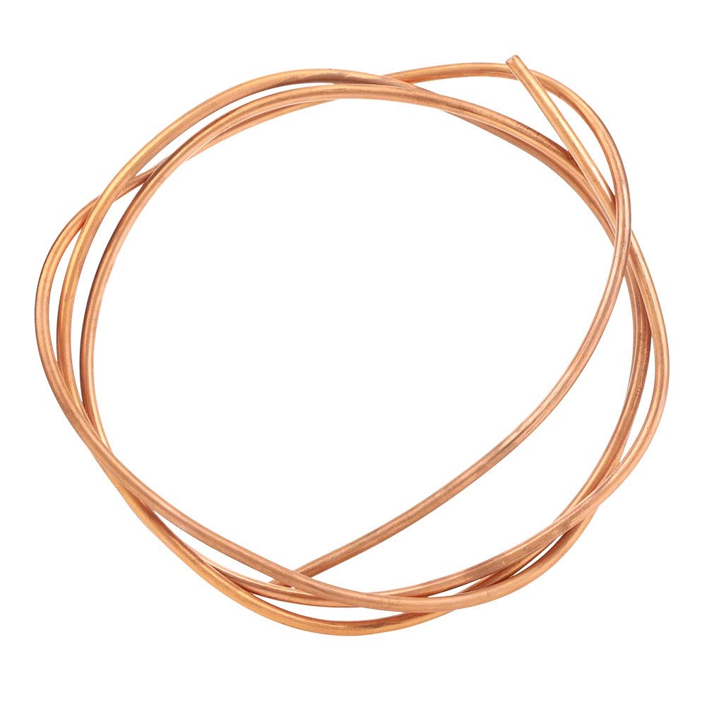 2m C1100 T2 Copper Tube Soft Coil Pipe Air Conditioner Copper Tube OD 6mm / ID 5mm for Refrigerator Freezer and Air Conditioner