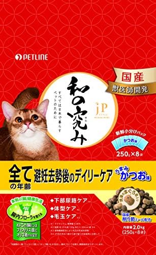 Amazon ジェーピースタイル キャットフード 和の究み 避妊去勢後のデイリーケア 全ての年齢 健康維持 フィッシュ 2kg 250g 8袋 ジェーピースタイル ペット用品 通販