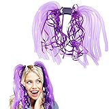 Light Up Hair - Toy Cubby LED Party Rave Disco Flashing Noodle Wig - Light Glowing Royal Purple Dreads. Ideal For Halloween, Dress Up Parties, Masquerades...And So Much More! Be Refined!