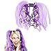 Light Up Hair - Toy Cubby LED Party Rave Disco Flashing Noodle Wig - Light Glowing Royal Purple Dreads. Ideal For Halloween, Dress Up Parties, Masquerades...And So Much More! Be Refined!