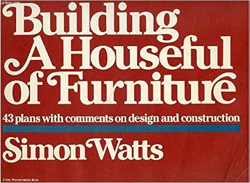 Building a Houseful of Furniture: 43 Plans with Comments on Design and Construction
