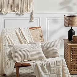 Fancy Homi 2 Packs Neutral Taupe Lumbar Decorative