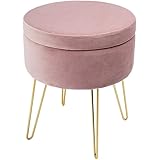 Zedelmaier Runder Sitzhocker Schminktisch Hocker Ottoman Gepolsterter