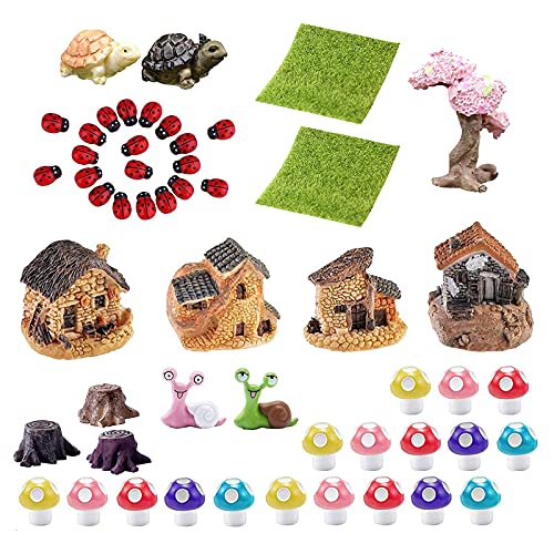 XNNX Miniature Fairy Garden Accessories, Arbitrary Combinatorial