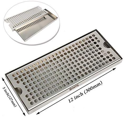 Stainless Steel Counter Top drip Tray kegerator Home Brew bar Pub, SS304 Counter Top - Image 3