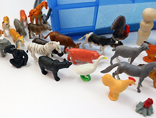 Play Therapy Sand Tray Basic Portable Starter Kit with Tray, Sand, and Miniatures