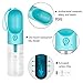 Dog Water Bottle for Walking, Pet Water Dispenser Fashion Antibacterial Portable Dog Cat Travel Water Drink Bottle Bowl Dispenser Feeder Including 2 Filter Elements, Dogs Outdoor Drinking Cup (Blue)