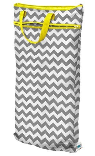 Planet Wise Hanging Wet/Dry Bag, Gray Chevron by Planet Wise