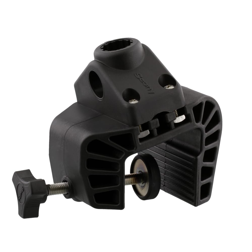 Scotty 0449 Portable Nylon Clamp Mount with 241 Side Deck Mount, Black