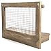 Rustic Wall Mounted Jewelry Organizer with Ring and Earring Drawers - Shabby Chic, Wood and Mesh Jewelry Holder for Women - Includes Necklace Hanging Hooks, Bracelet Rod, and Shelf for Accessories