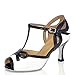 Misu Women's Peep toe Sandals Latin Salsa Tango Practice Ballroom Dance Shoes with 2.75