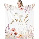 Christian Gifts for Women Faith, Religious Birthday Gift for Women, Inspirational Gifts for Christians, Prayer Christian Blankets, Scriptural Gift for Christians, Cozy Warm Throw Blanket 50"X60"