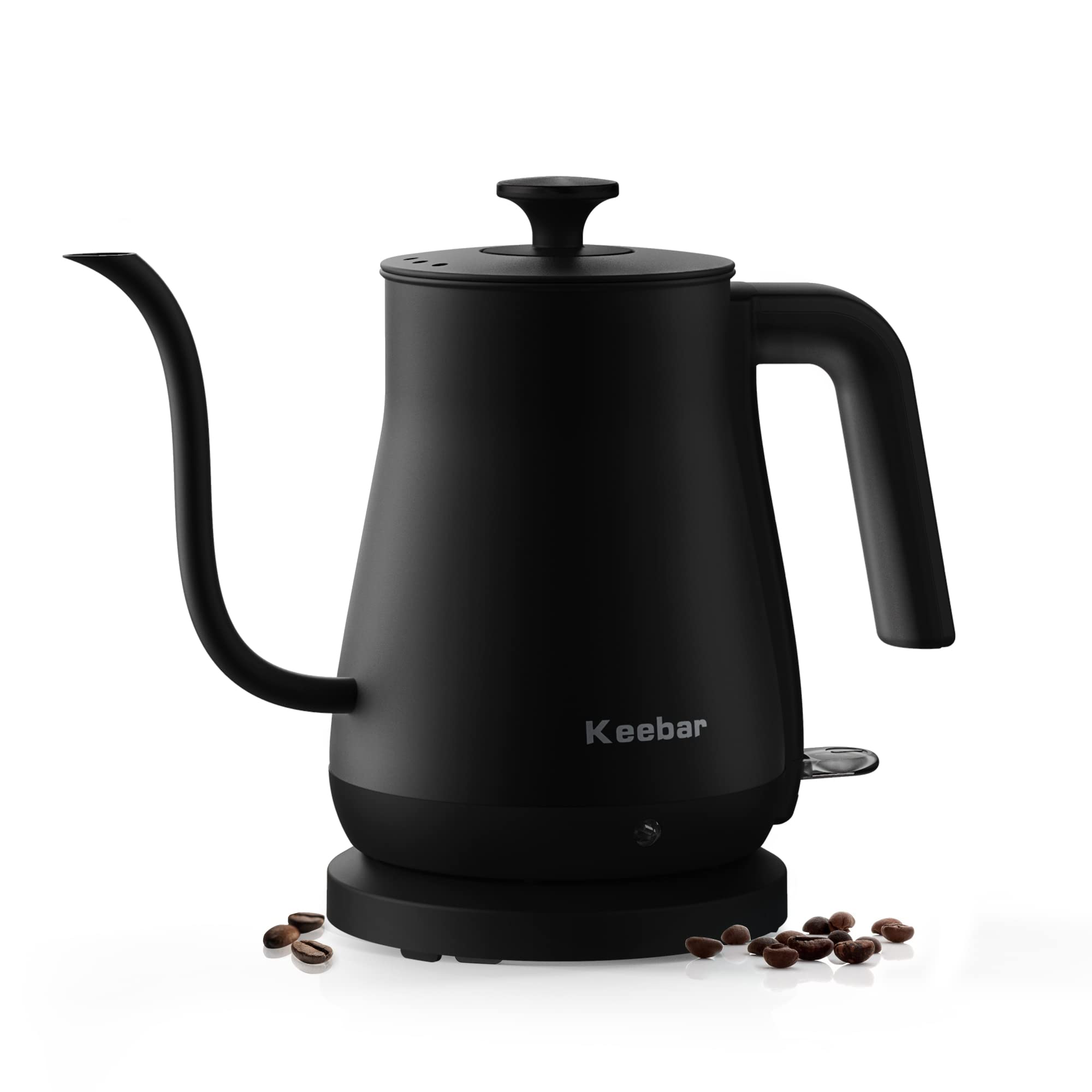 Photo 1 of Keebar Electric Kettle, Gooseneck Kettle with Auto Shut Off, 0.8L Small Eletric Tea Kettle, Precise Spout Designed for Coffee Tea, 1000W Quick Heat Up, Stainless Steel, Matte Black