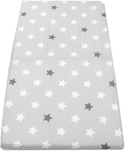 Amazon キラキラお星様デザイン ベビー フィットシーツ レギュラーサイズ 70 1cm用 星柄 グレー かわいい 綿混 裏全周ゴム 敷き布団カバー 固わた敷き布団用 出産準備 ベビー寝具 フィットシーツ単品 敷き布団 ベビー マタニティ 通販