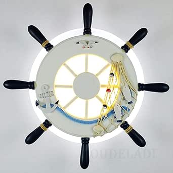 Aplique de pared lámpara de pared decorativa volante de madera timonel