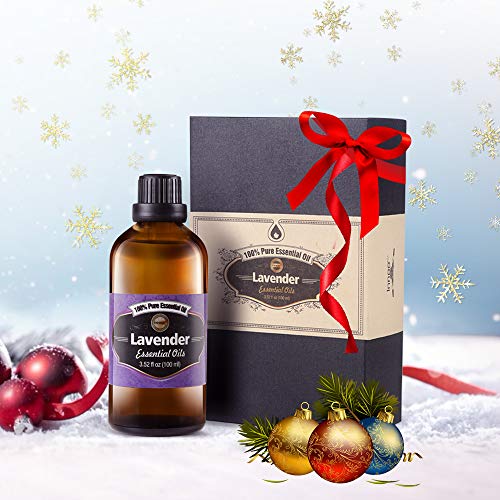 Aceite Esencial de Lavanda Puro aceite 100% orgánico, prensado en frío, filtrado y sin quemar, para pelo, piel, barba, cuerpo y uñas