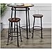 Ball & Cast Pub Height Barstool 29 Inch Seat Height Rustic Brown Set of 2
