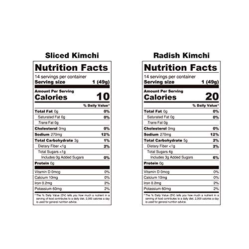 SMART KIMCHI Authentic Korean Kimchi Set 4.25lbs. (17oz x 4 Leakproof