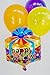 Kaleidoscope Happy Birthday Gift Box Shape Foil Mylar Balloon , 18