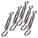 DN M4 Stainless Steel 304 Hook & Eye Turnbuckle Wire Rope Tension Pack of 5