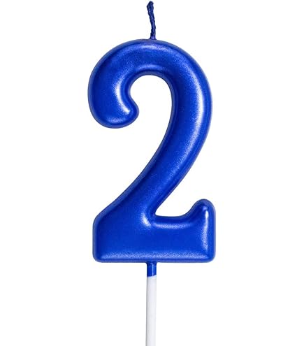 candle✣candle 　no2 Amazon.com: Red Birthday Candles 2 Candle 2nd Two Years Cake