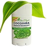 Natural Cocoshea Deodorant - UNSCENTED - SOLID - Effective - NON Toxic - ALUMINUM FREE - Great for Cancer Patients & Sensitive Skin or Noses!