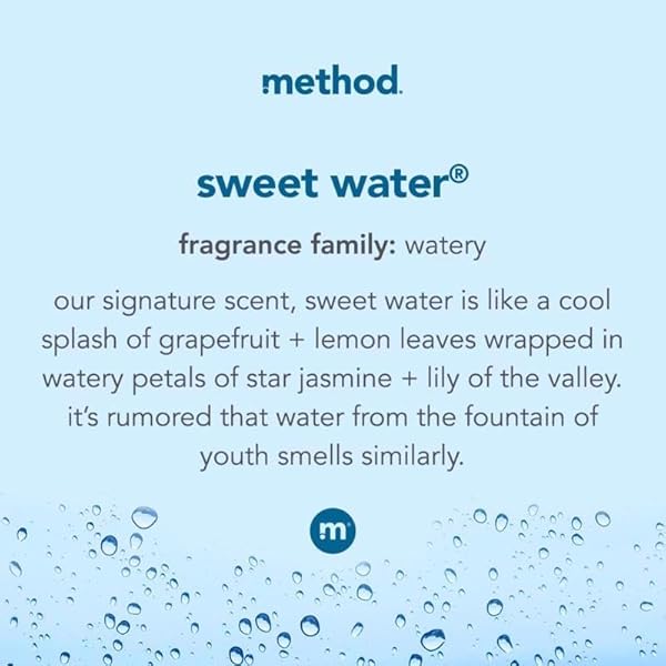 METHOD GEL HAND SOAP, REFILL, SWEET WATER, 34 OZ